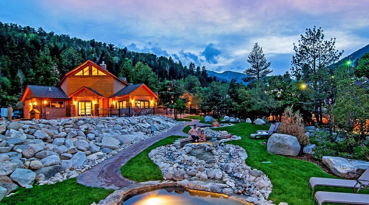 Cascading Hot Springs at the Spa & Club